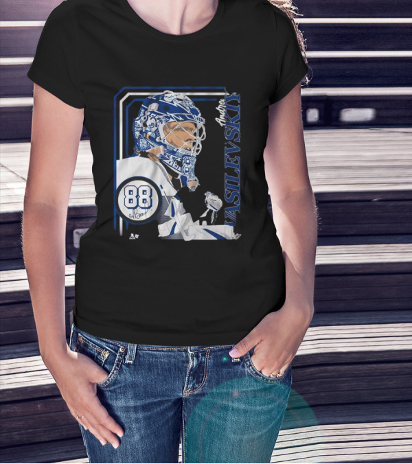 Andrei Vasilevskiy 88 Hockey Goalie Collage Frame T-Shirt