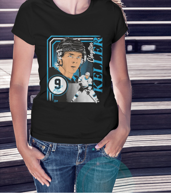 Clayton Keller 9 Hockey Portrait Collage T-Shirt
