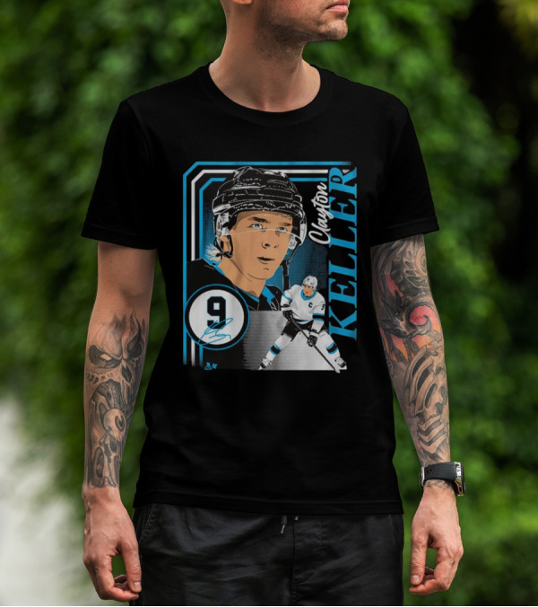 Clayton Keller 9 Hockey Portrait Collage T-Shirt