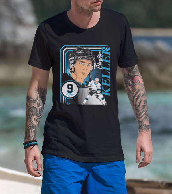 Clayton Keller 9 Hockey Portrait Collage T-Shirt