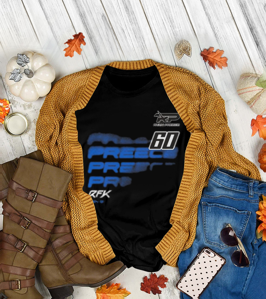 Ryan Preece RP 60 RFK Blue Men's Black T-Shirt