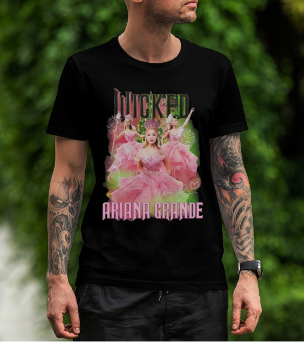 Wicked Ariana Grande Signature Pink Dress Trio T-Shirt