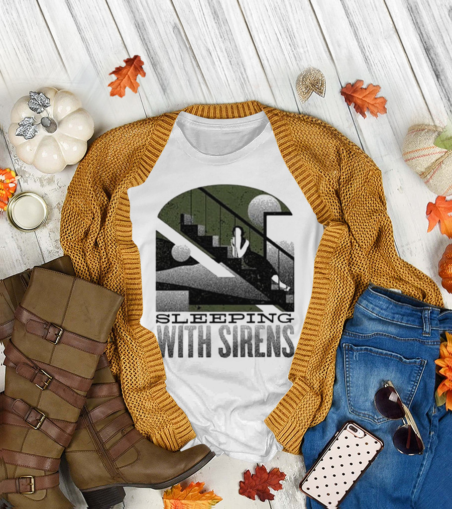 Sleeping With Sirens Stairs Retro Minimalist T-Shirt