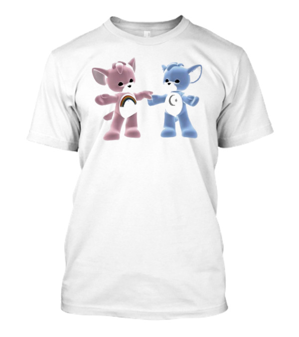 Signed Carebear Rainbow And Moon Duo T-Shirt