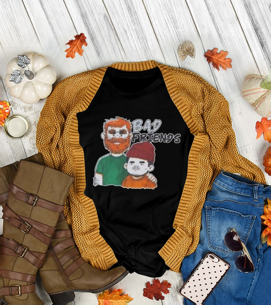 Bad Friends Illustrated Duo Sketch T-Shirt