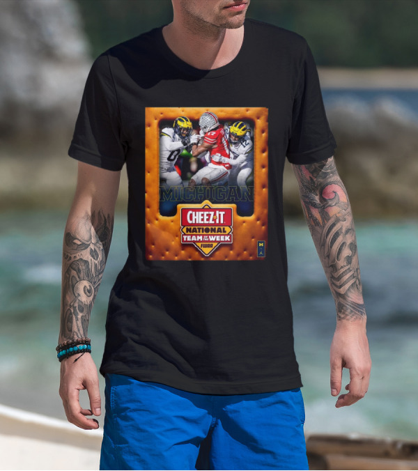 Michigan Wolverines Vs Ohio State Buckeyes 2024 Cheez It National Team Of The Week T-Shirt