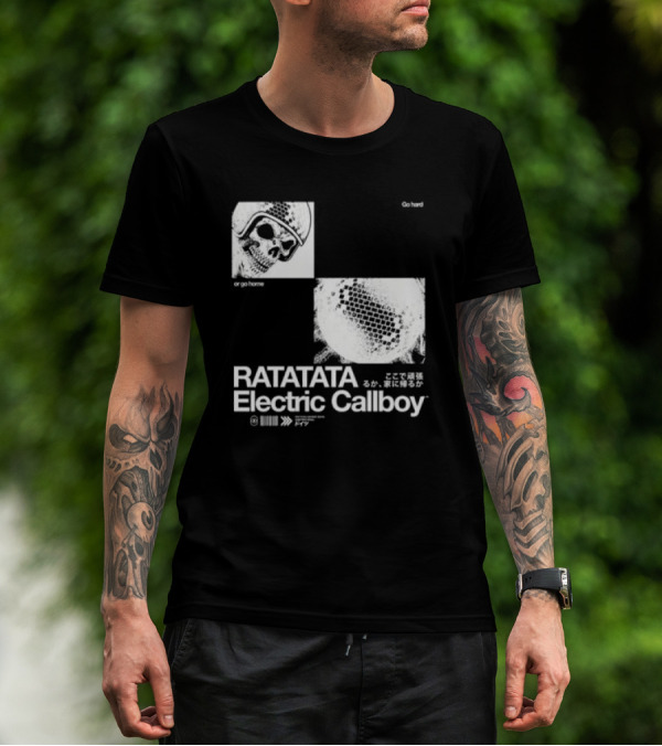 Electric Callboy Ratatata Skull Disco Go Hard Or Go Home T-Shirt