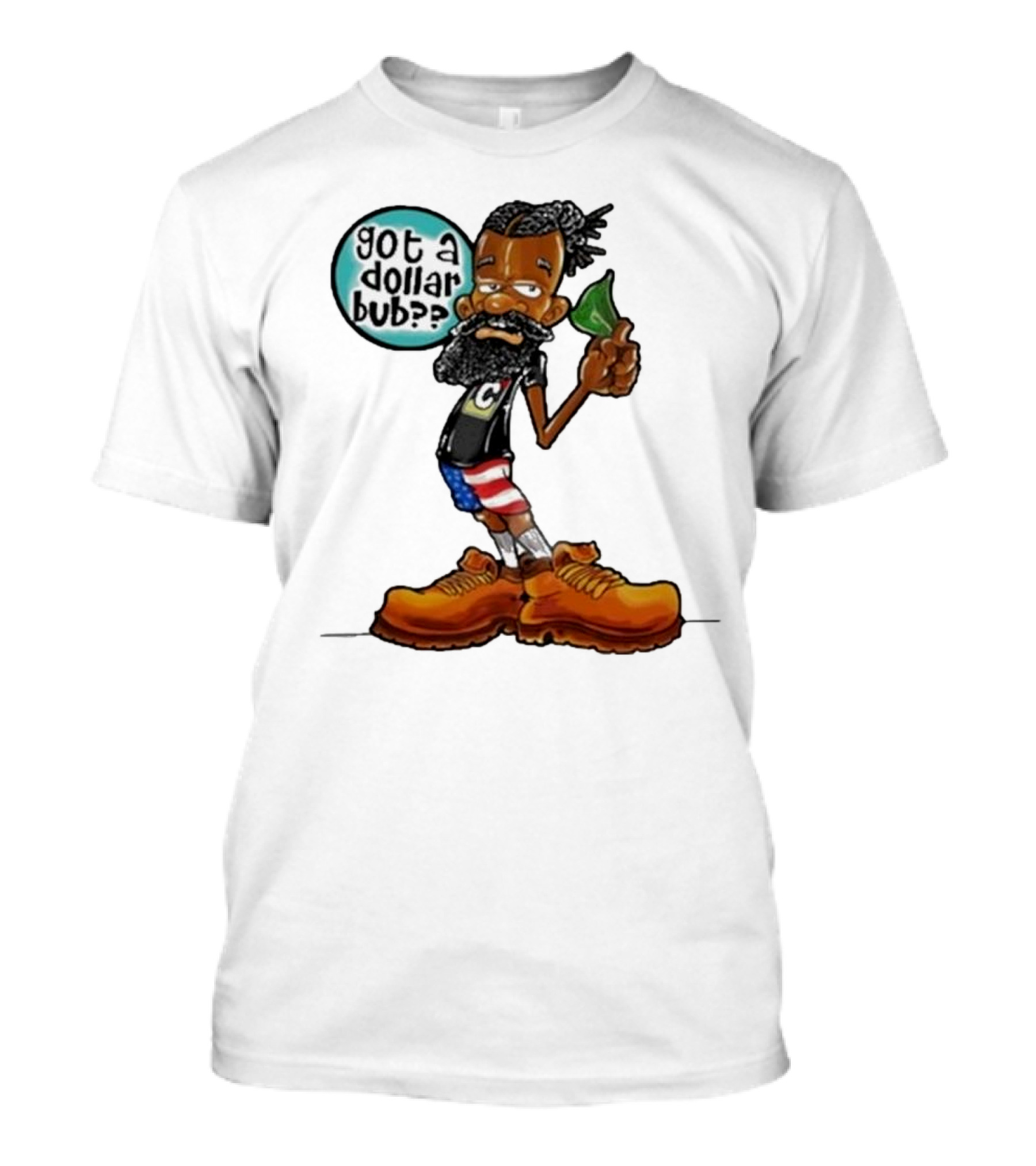 Damon Darling Got A Dollar Bub Character With Funky Style And Patriotic Colors T-Shirt