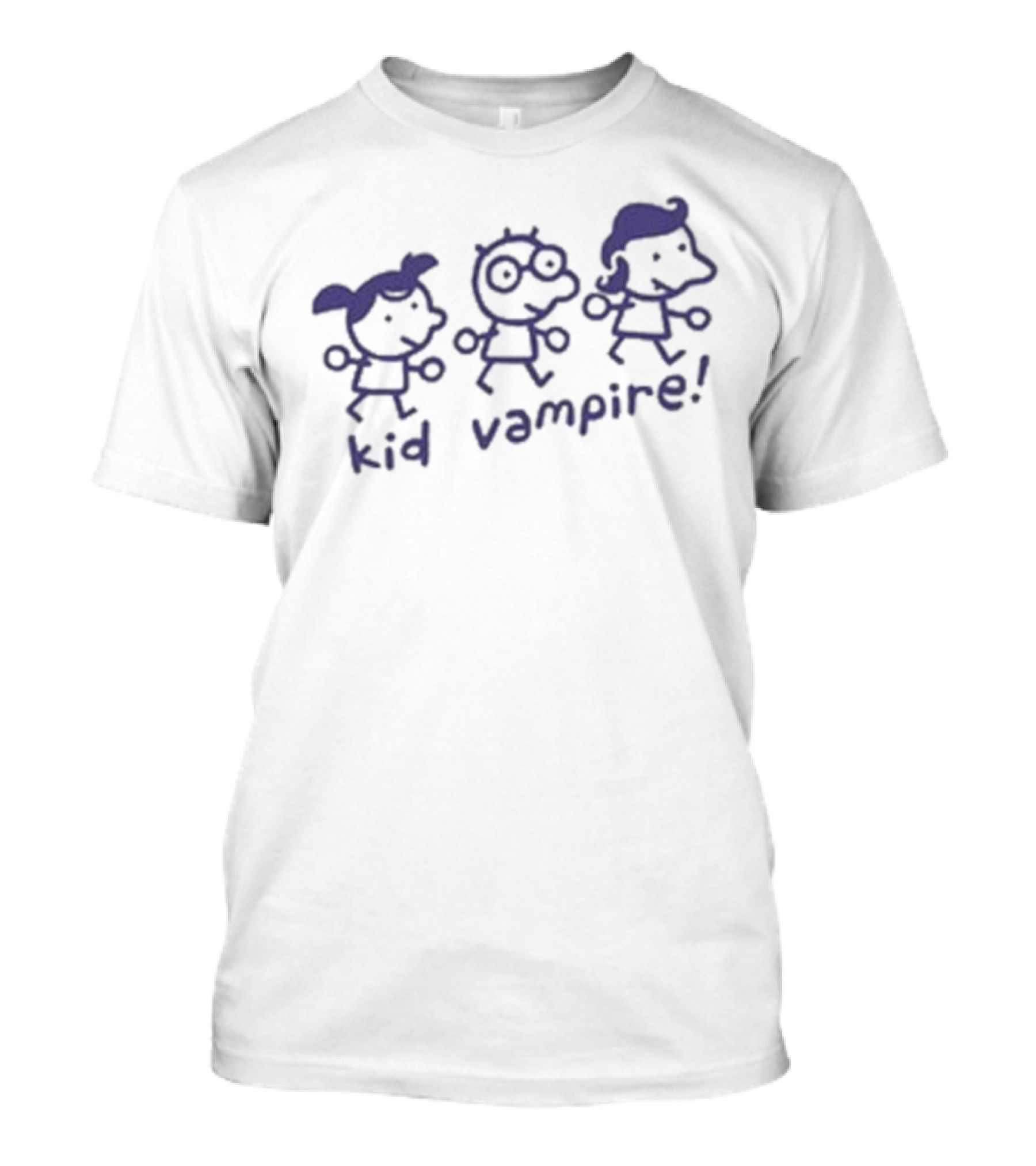 Mummyjoe Kid Vampire Purple Cartoon Characters T-Shirt