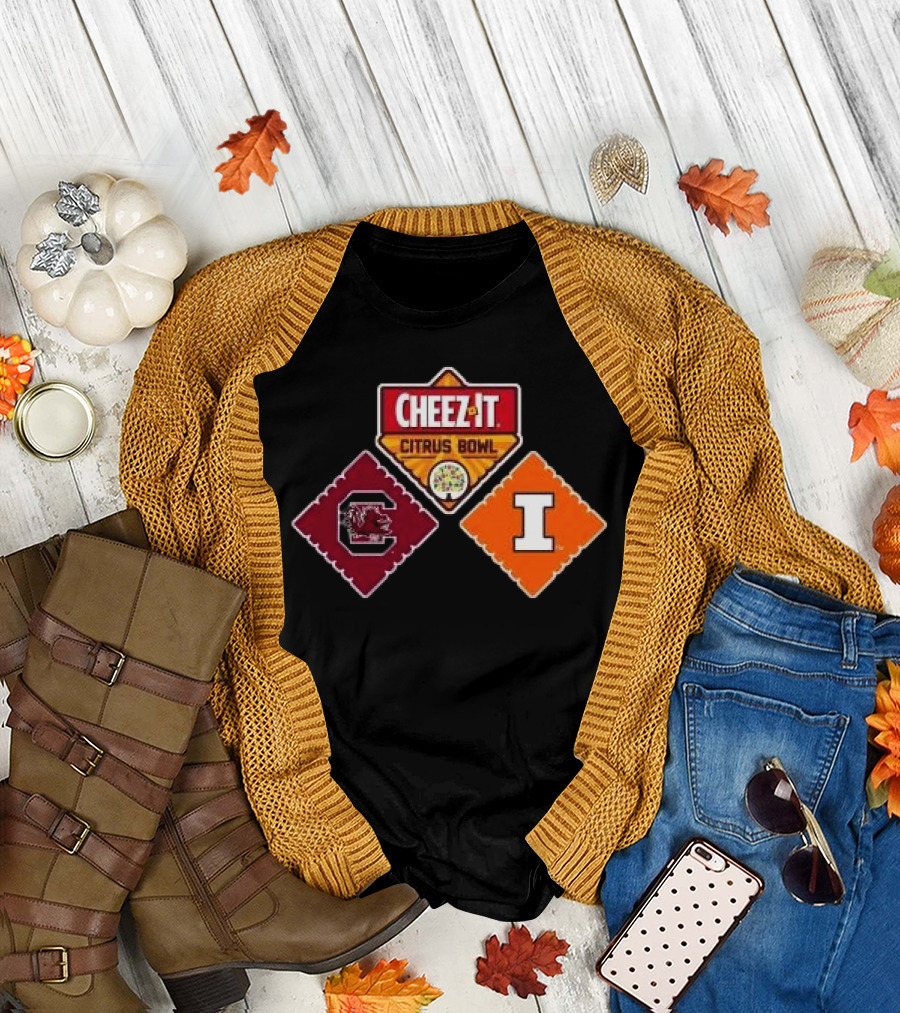South Carolina Gamecocks vs Illinois Fighting Illini Cheez-It Citrus Bowl T-Shirt