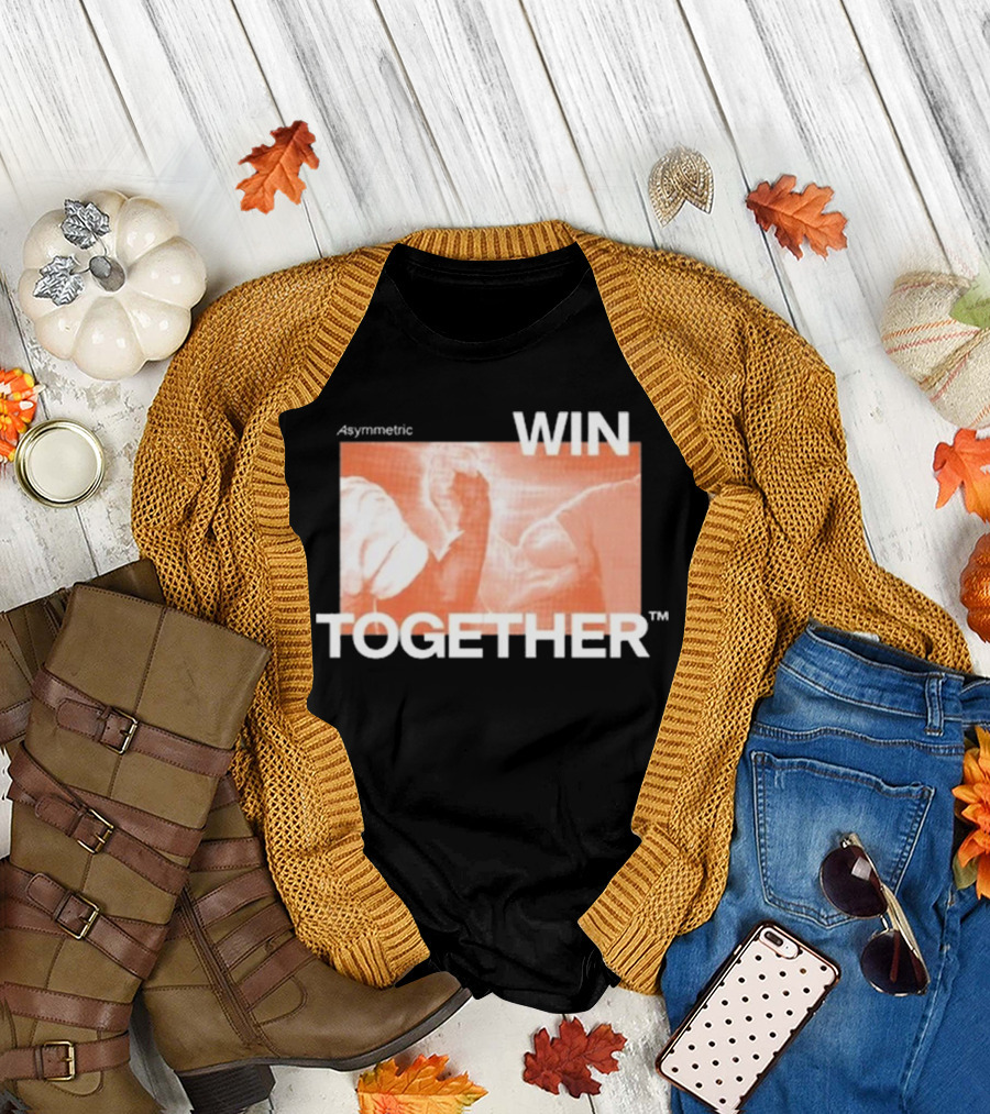 Asymmetric Win Together Iconic Handshake Unity T-Shirt