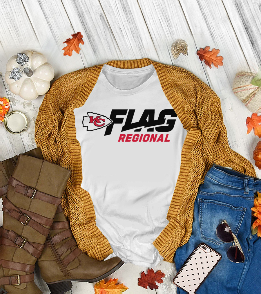 Kansas City Chiefs Flag Regional NFL 2025 Tournaments T-Shirt
