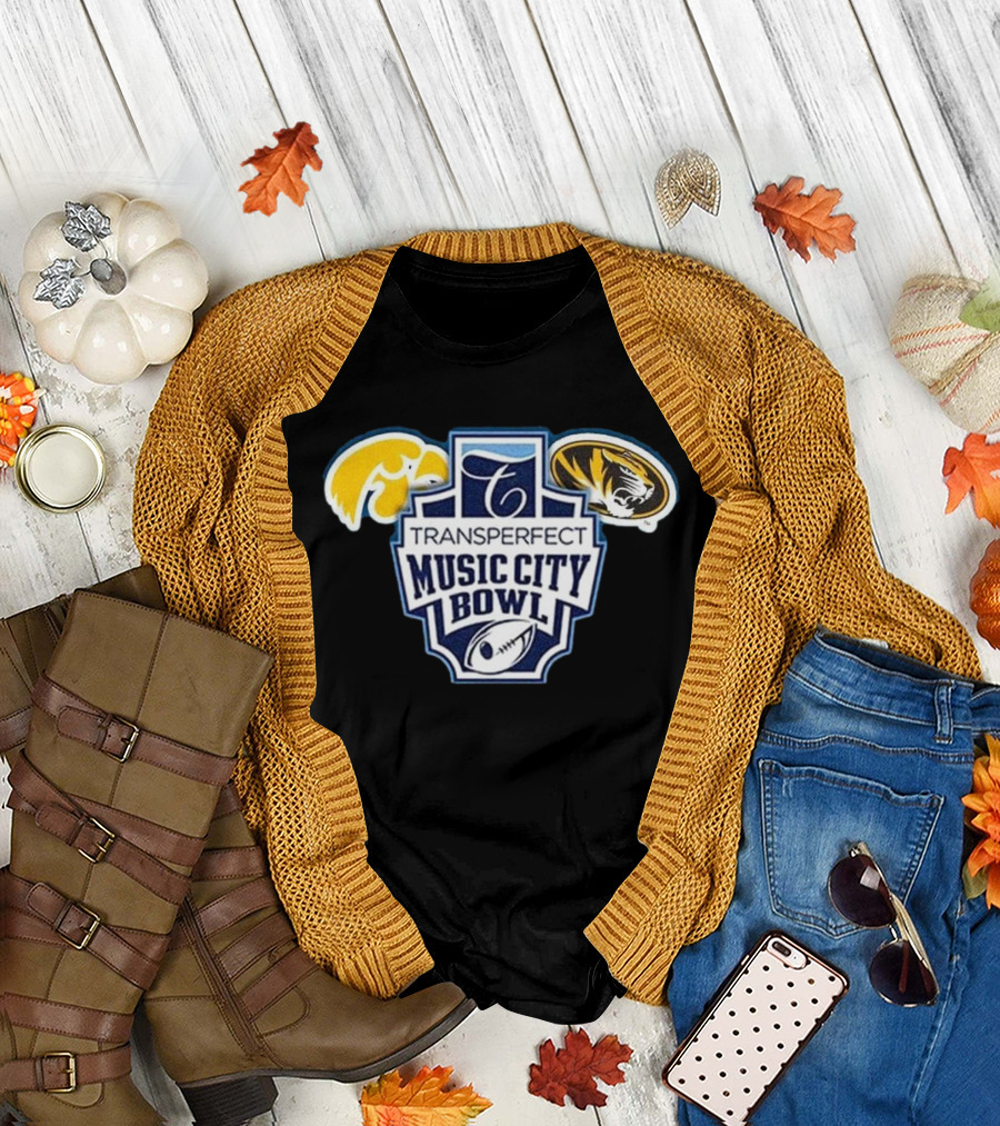 Transperfect Music City Bowl Iowa Hawkeyes Vs Missouri Tigers Nashville TN Dec 30 T-Shirt