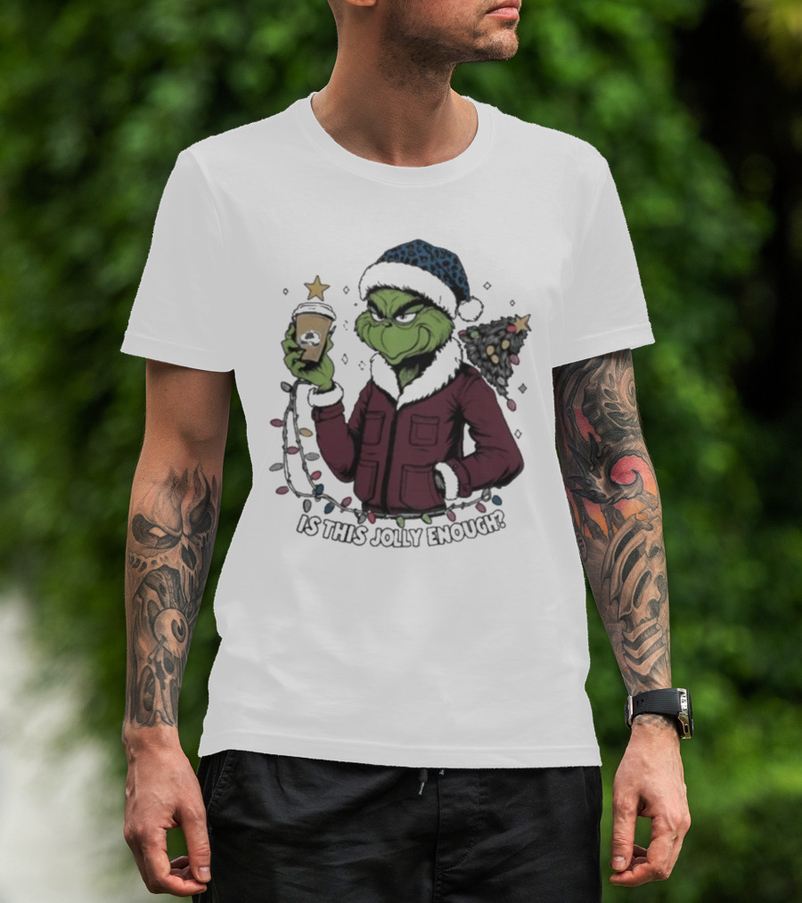 Colorado Avalanche Grinch Is This Jolly Enough Merry Christmas T-Shirt