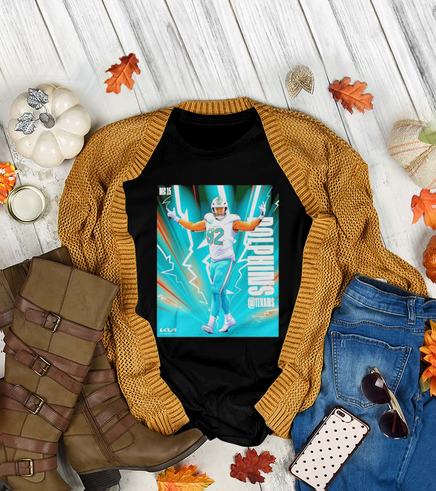 Dec 15 Miami Dolphins @ Texans Zach Sieler Cartoon T-Shirt