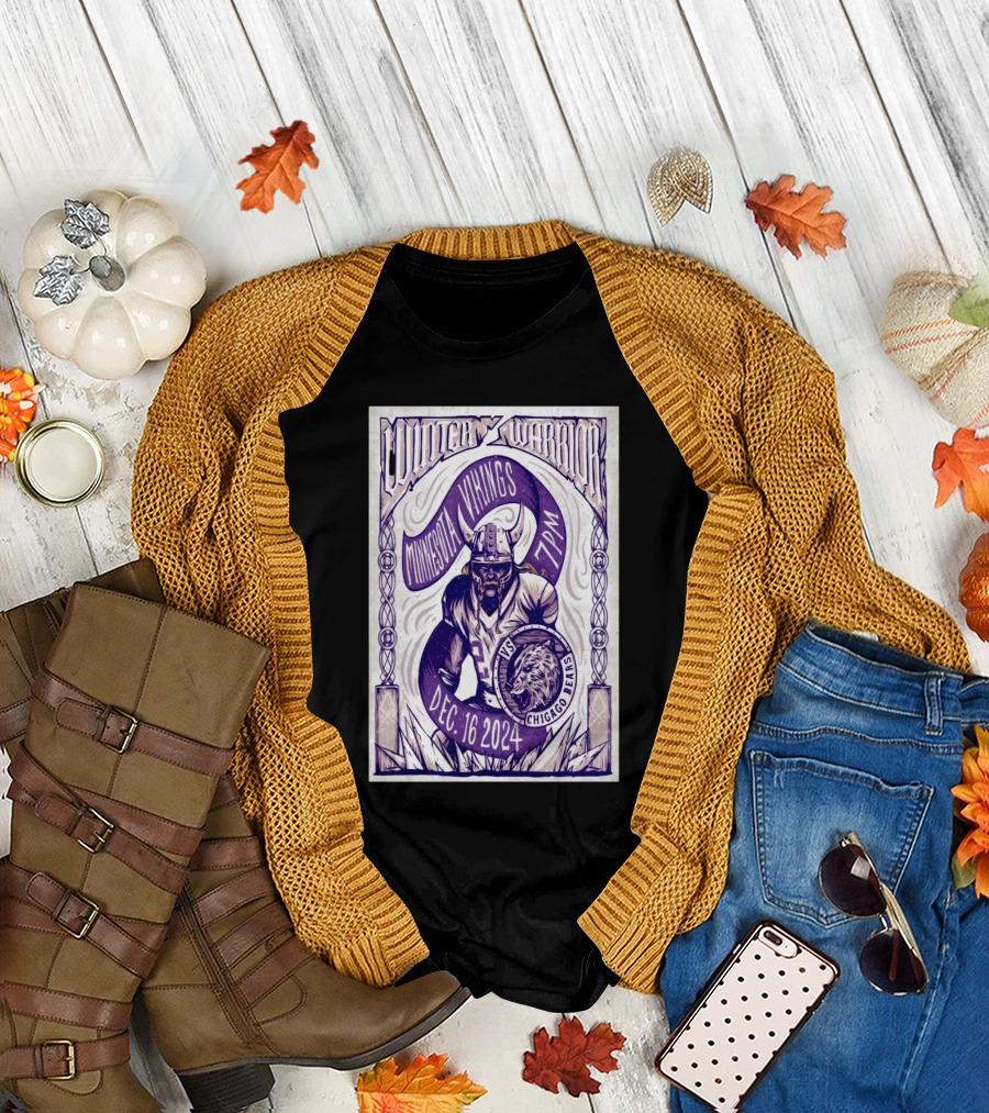 Clutch Warrior Minnesota Vikings vs. Chicago Bears Dec 16, 2024 7PM T-Shirt