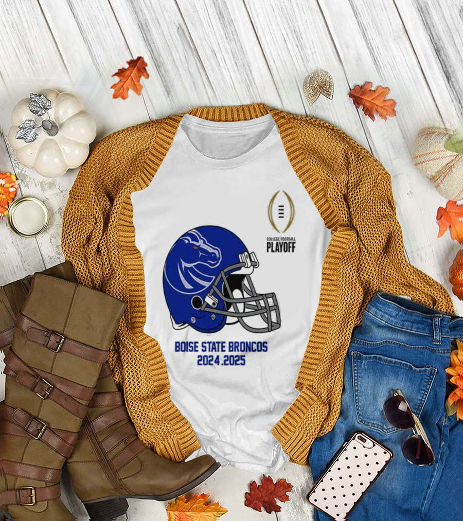 College Football Playoff 2024-2025 Boise State Broncos Helmet NCAA 2025 T-Shirt