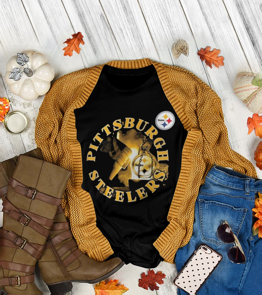 Pittsburgh Steelers Iconic Emblem Sporting Chance Tri-Blend T-Shirt