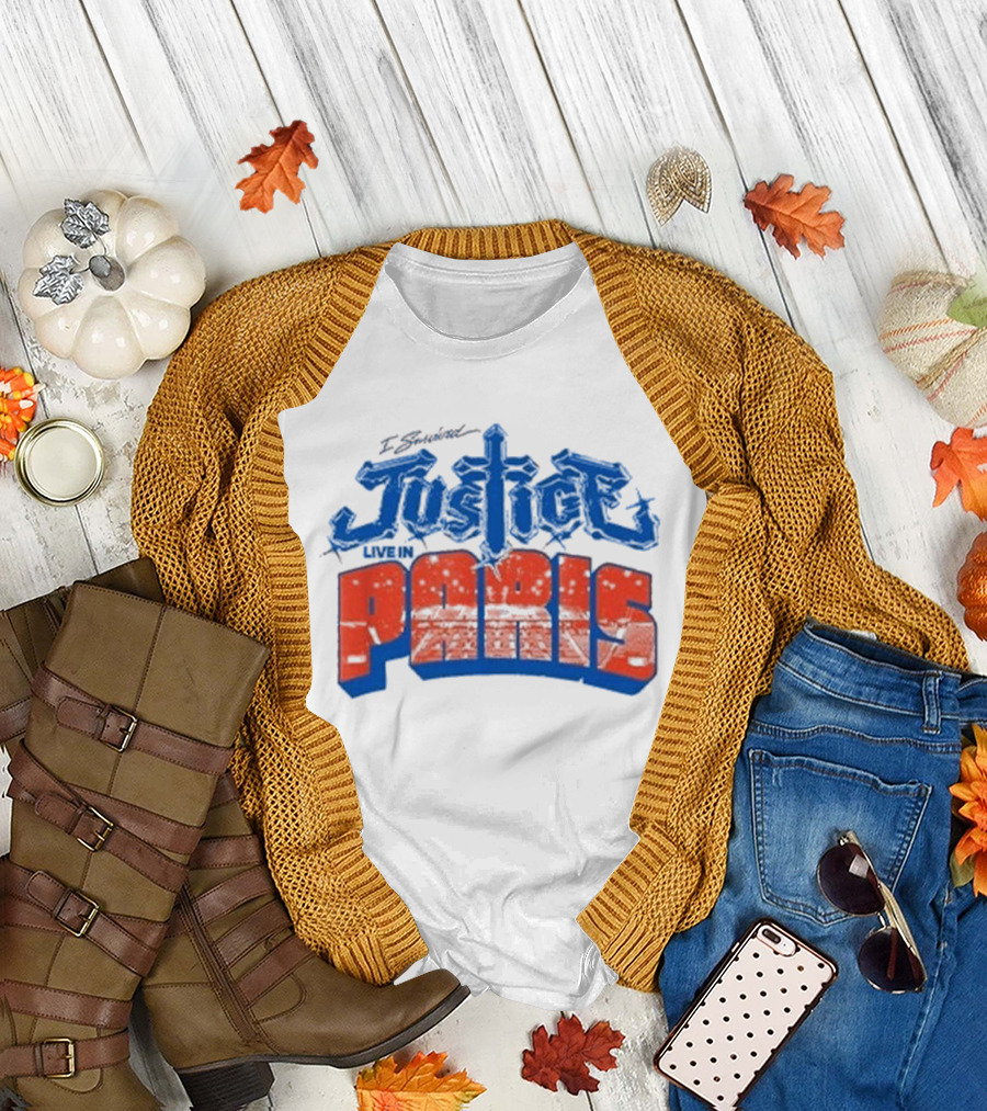 I Survived Justice Live In Paris T-Shirt