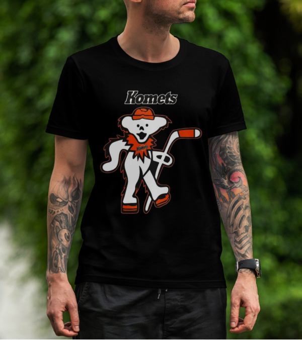 Komets Grateful Dead Hockey Bear Fan Night T-Shirt