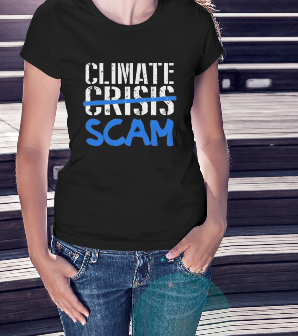 Roy Pentland Climate Crisis Scam Political T-Shirt