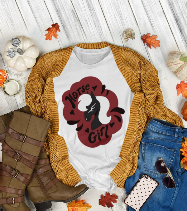 Norse Girl Horse Girl Sharkrobot T-Shirt