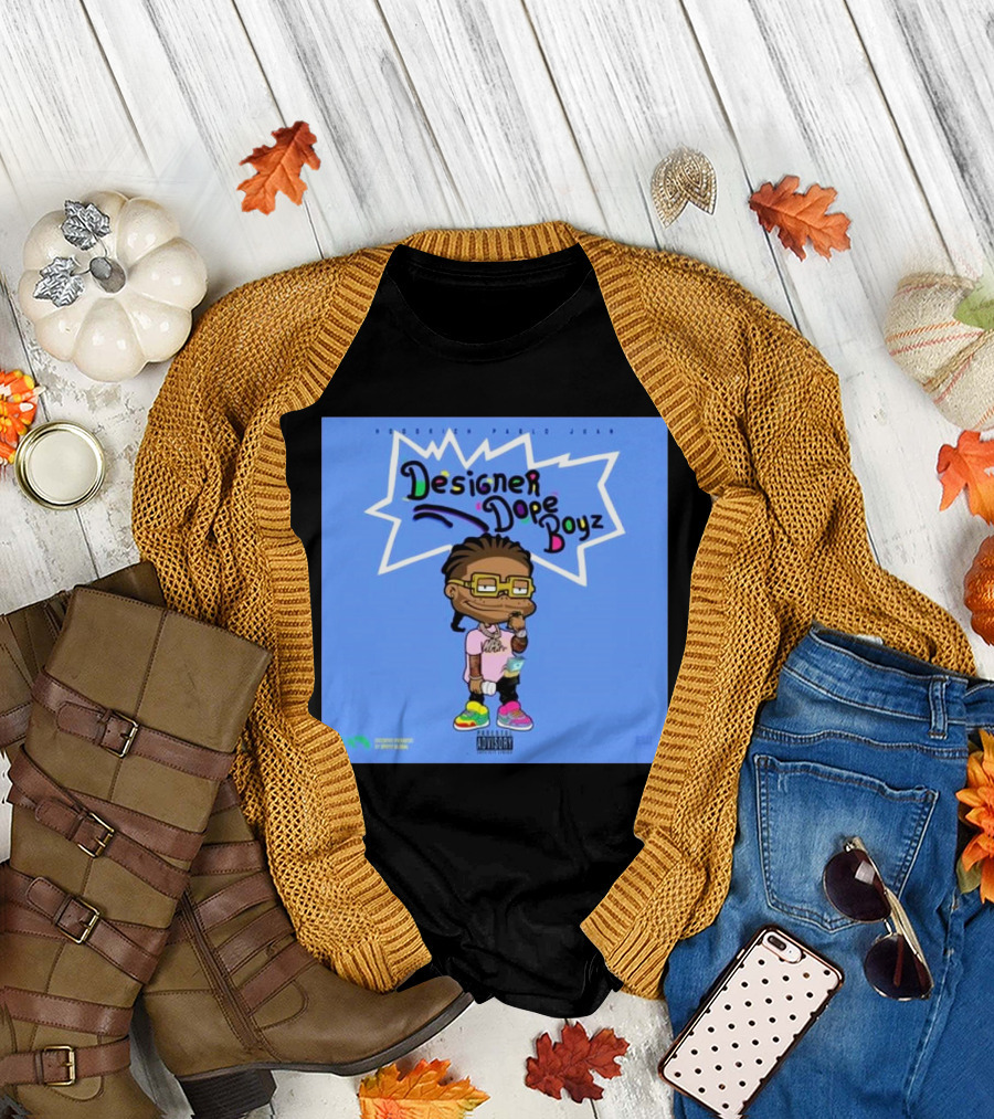 Hoodrich Pablo Juan Designer Dope Boyz Cartoon Character T-Shirt