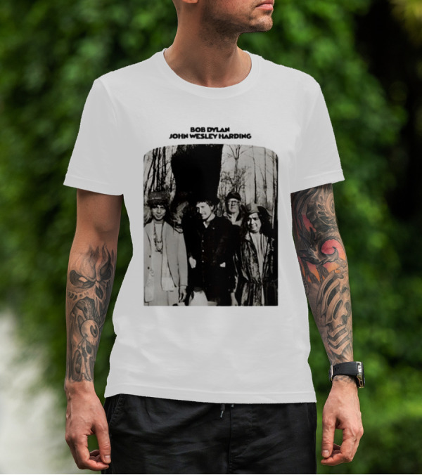 Bob Dylan John Wesley Harding Album Cover Image T-Shirt