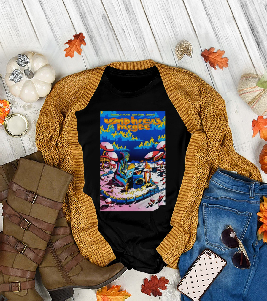 Umphrey's McGee Ogden Theatre Denver CO December 28-29 2024 Event with Psychedelic Mushroom Fantasy T-Shirt
