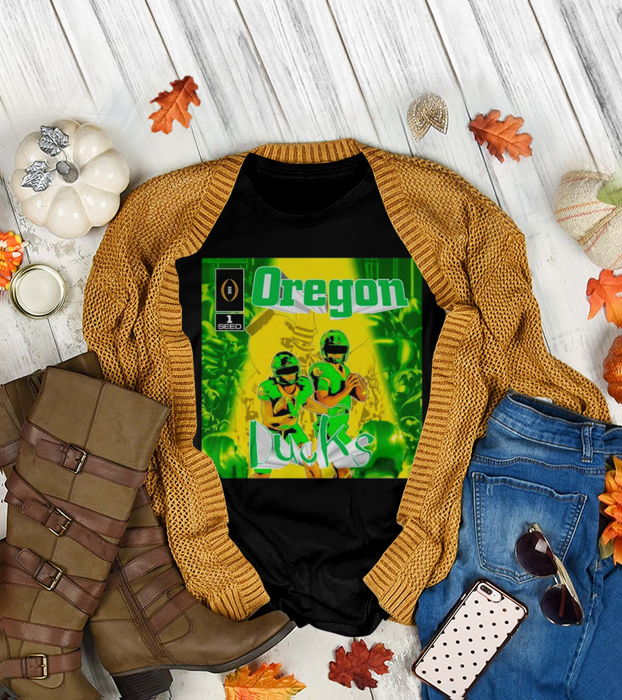 Oregon Ducks 1 Seed CFP Football Comic T-Shirt