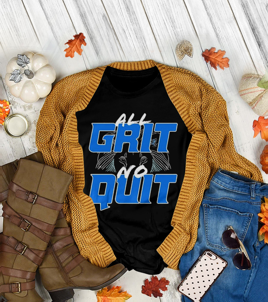 Detroit Lions Grit No Quit Football Determination T-Shirt