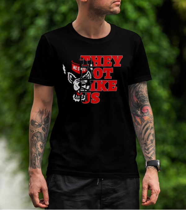 They Not Like Us NC State Wolfpack Football 2025 T-Shirt