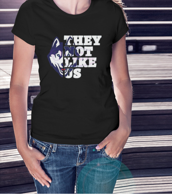 They Not Like Us Uconn Huskies Football 2025 T-Shirt