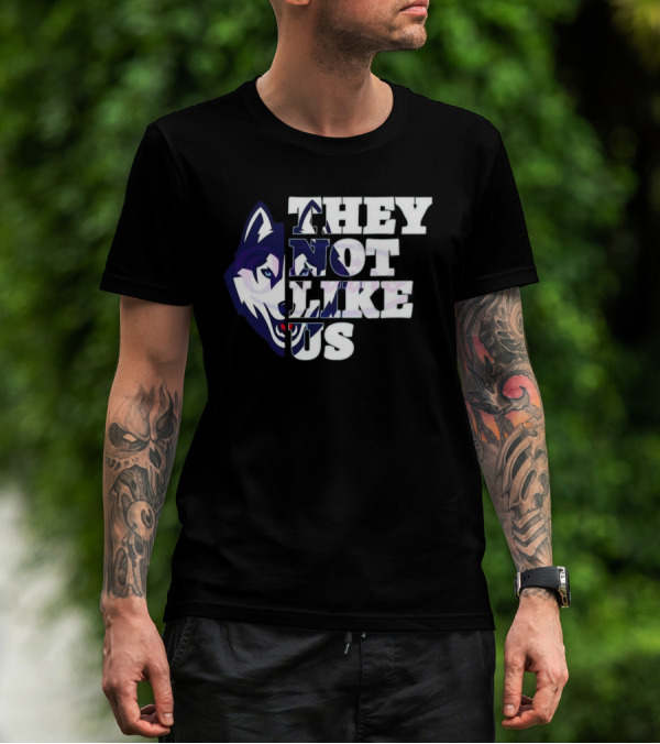 They Not Like Us Uconn Huskies Football 2025 T-Shirt