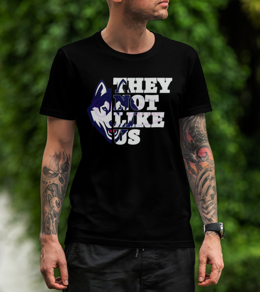 UConn Huskies They Not Like Us College Football 2025 T-Shirt