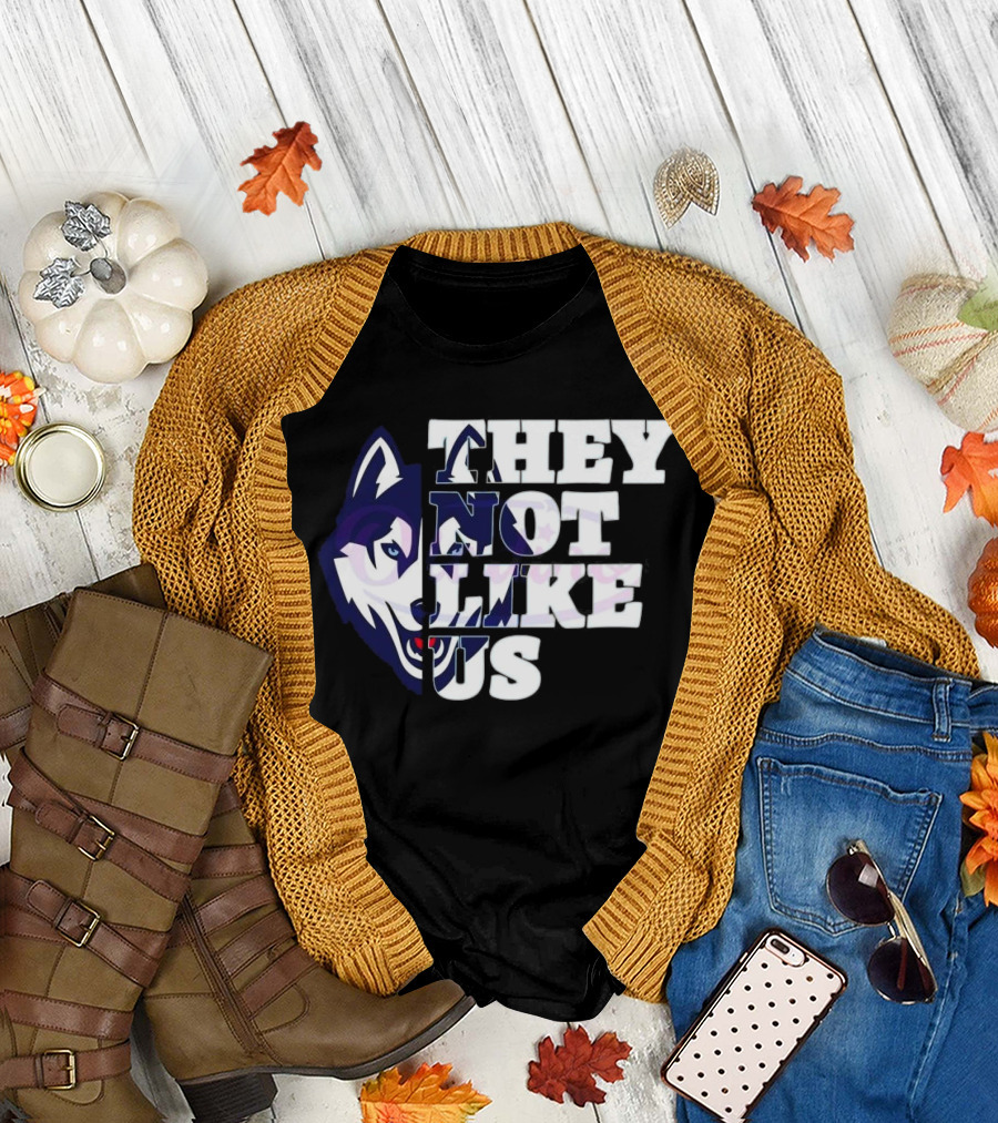 UConn Huskies They Not Like Us College Football 2025 T-Shirt