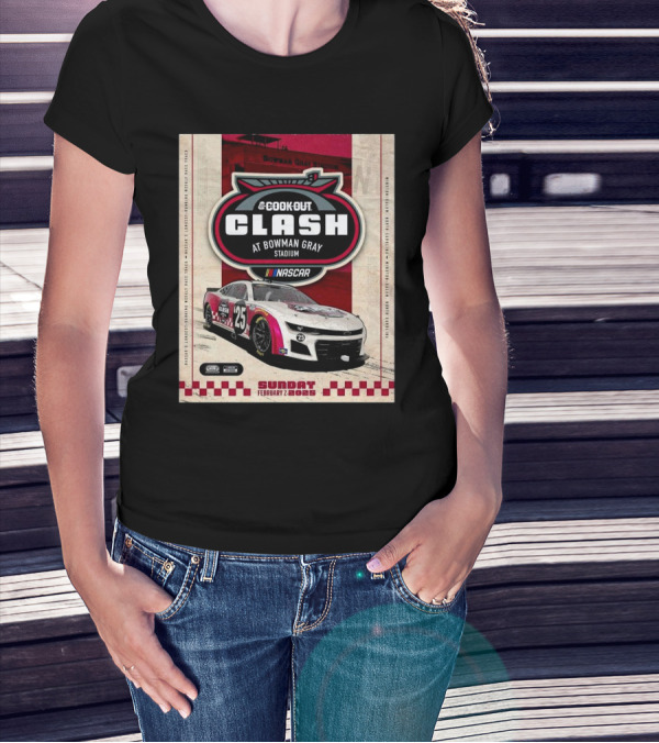 Cook Out Clash NASCAR February 2 2025 Bowman Gray Stadium Winston-Salem North Carolina T-Shirt