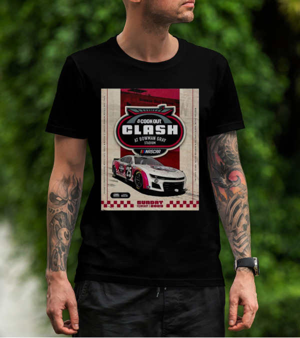 Cook Out Clash NASCAR February 2 2025 Bowman Gray Stadium Winston-Salem North Carolina T-Shirt