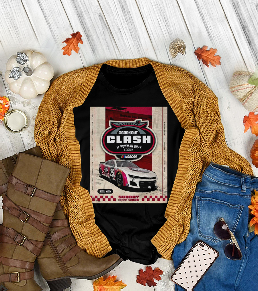 Cook Out Clash NASCAR February 2 2025 Bowman Gray Stadium Winston-Salem North Carolina T-Shirt