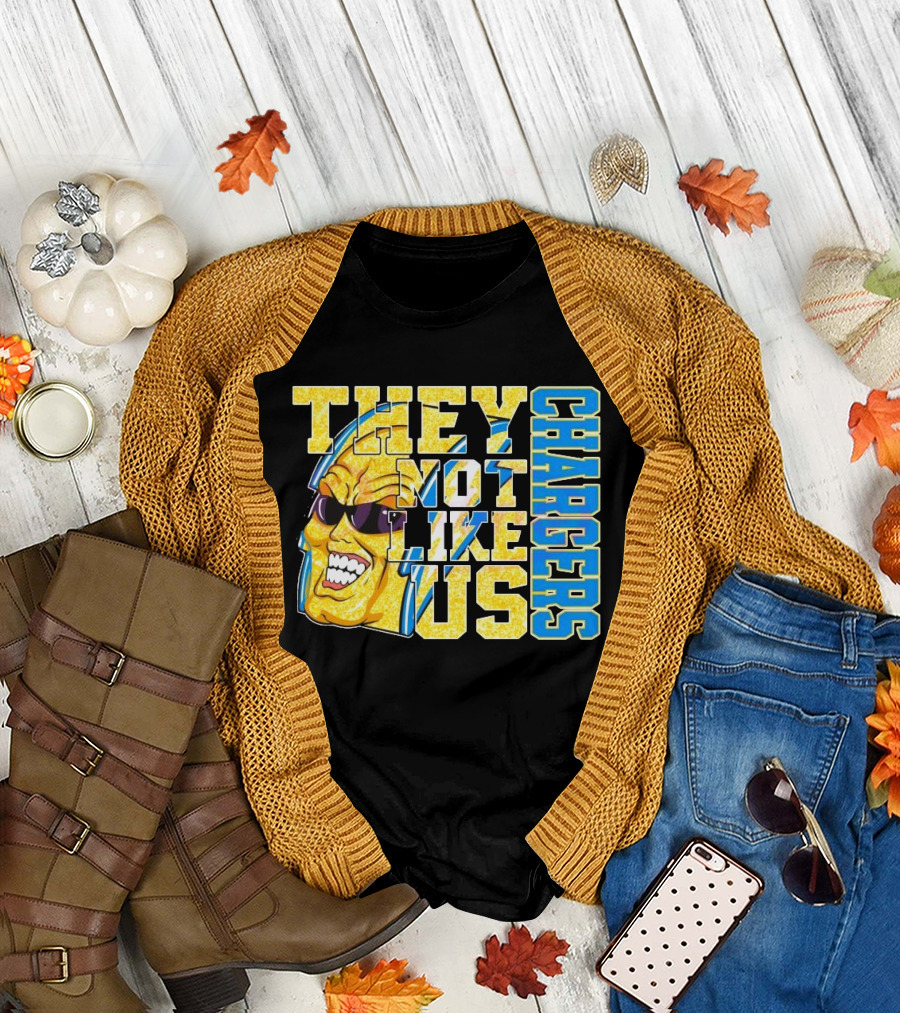 Los Angeles Chargers Glitter They Not Like Us 2025 T-Shirt