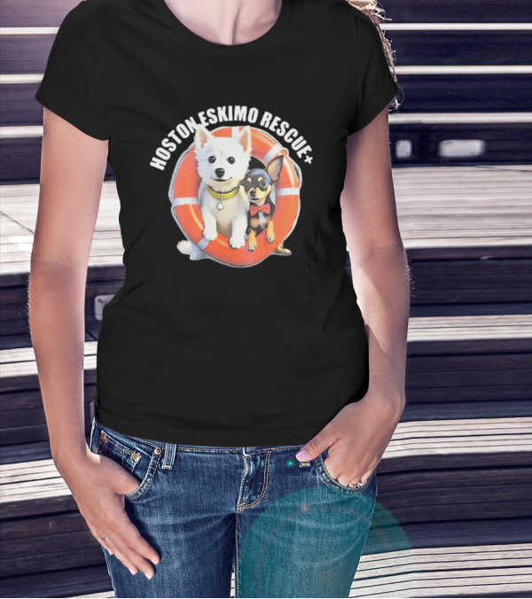 HOSOTN ESKIMO RESCUE DOGS IN LIFEBUOY T-Shirt