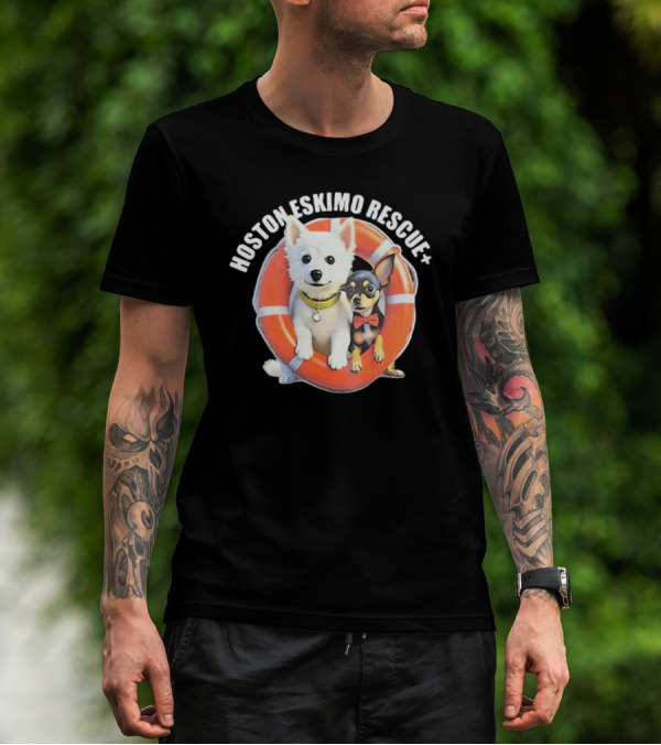 HOSOTN ESKIMO RESCUE DOGS IN LIFEBUOY T-Shirt