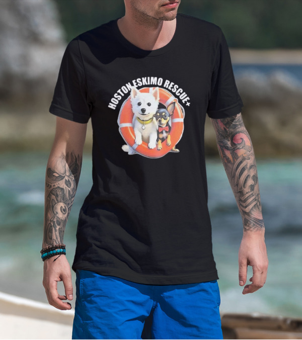HOSOTN ESKIMO RESCUE DOGS IN LIFEBUOY T-Shirt