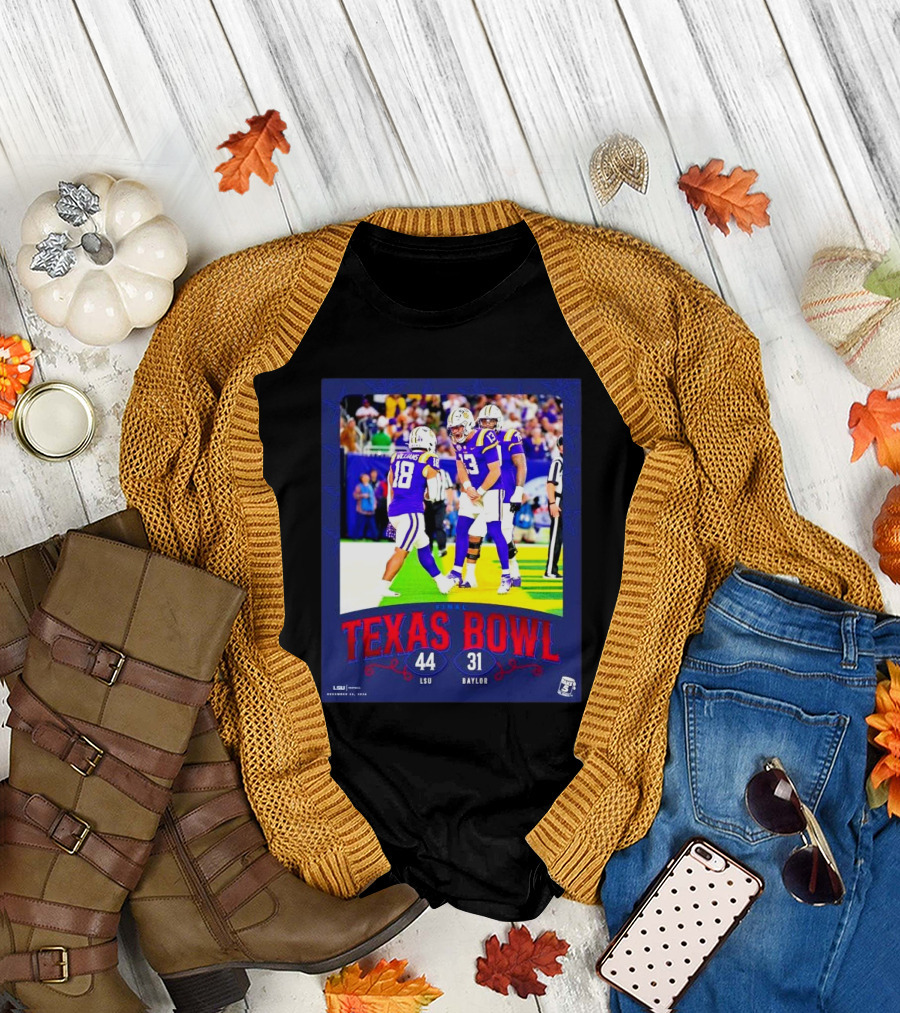 Texas Bowl LSU Tigers 44-31 Victory Over Baylor December 12, 2026 T-Shirt