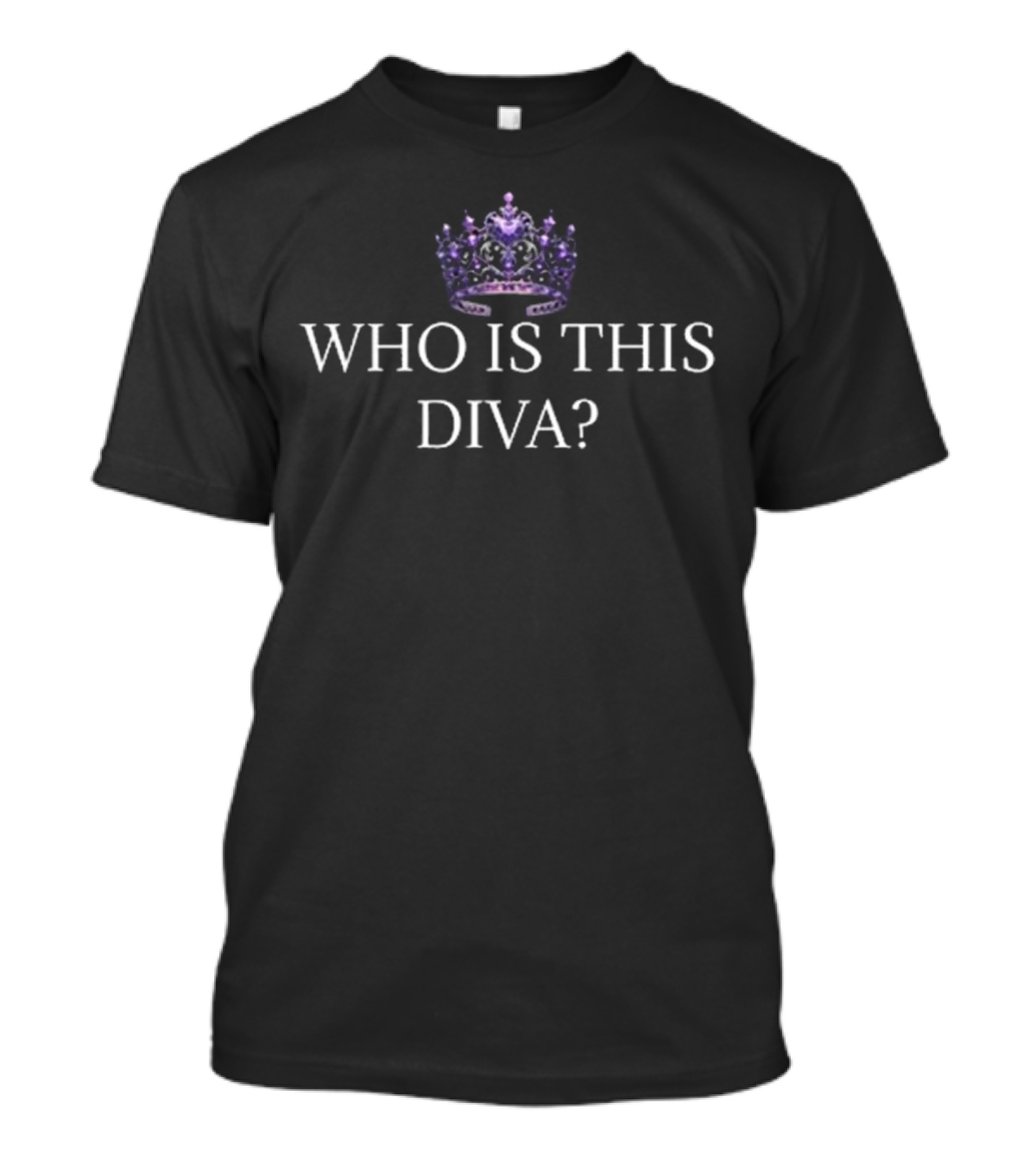 Lexington Jones Who Is This Diva Purple Crown Majesty T-Shirt
