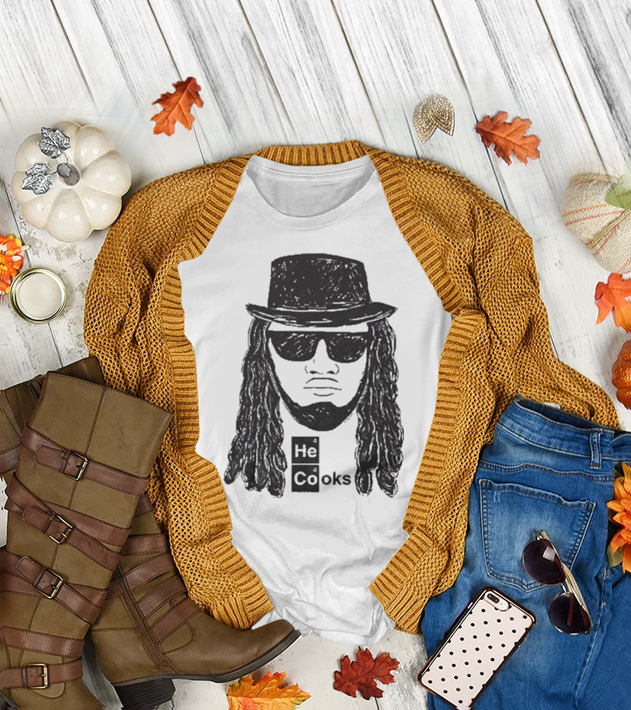 He Cooks Breaking Bad Chemistry Parody with James Face T-Shirt