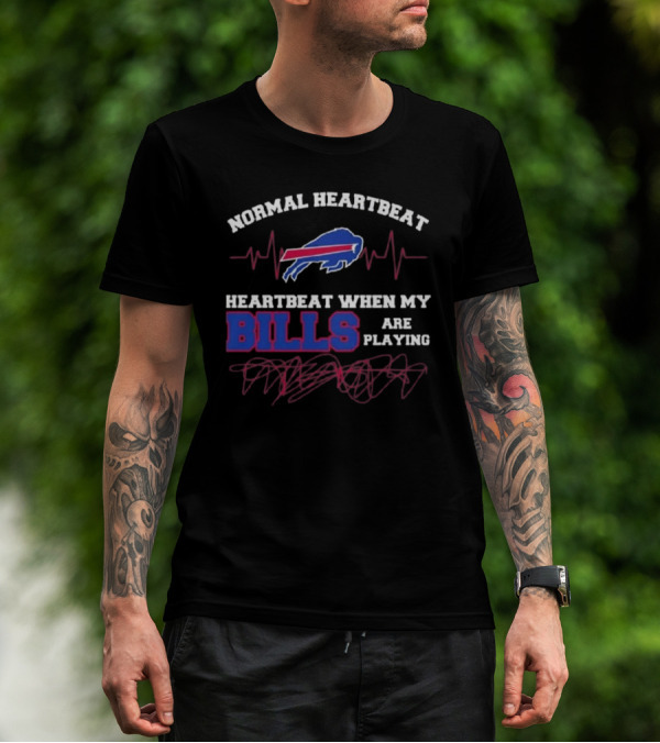 Normal Heartbeat Heartbeat When My Bills Are Playing 2025 T-Shirt