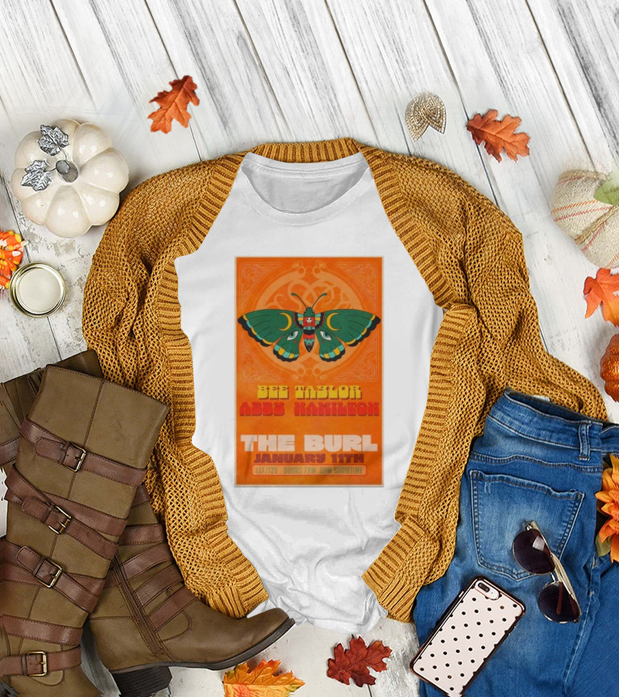 Bee Taylor Abby Hamilton The Burl January 11th Lexington KY Concert T-Shirt