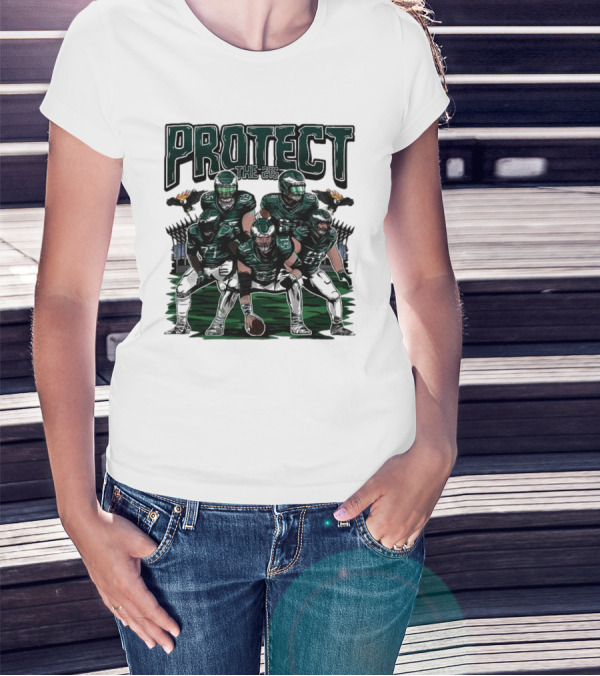Eagles Protect The 215 Football Team Players And Mascot Elements T-Shirt
