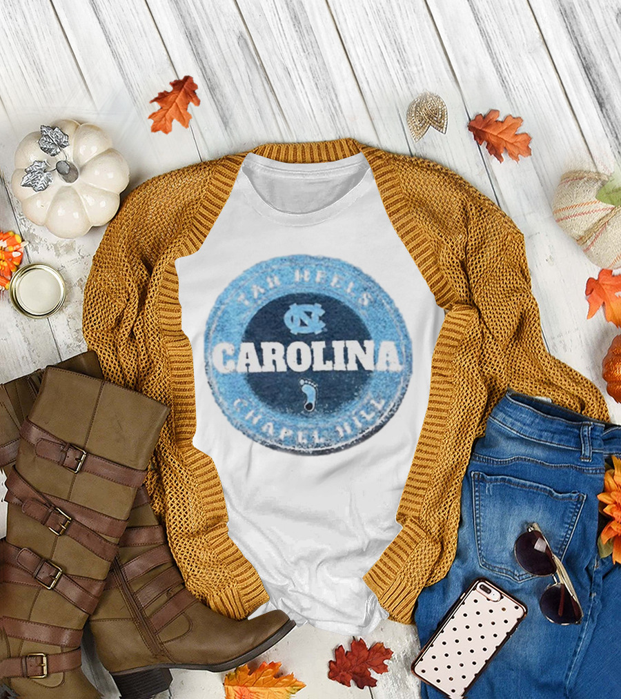 Tar Heels Chapel Hill Carolina NC Round Splatter T-Shirt